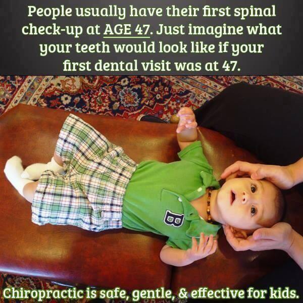 SpecChiro's tweet photo. It's never too young to start Chiropractic care. The younger you get your spine checked the better. http://t.co/rjOTWNZ6UK
