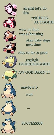 Boogie2988's tweet image. Me getting out of bed in the morning is identical to the evolution of Snorlax.