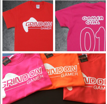 GIGamerGirls's tweet photo. Check out @GrindOnGamer  Get 10% OFF ANY SHIRT! Use code GIGAMERGIRLS #Gamer #xbox #GamerGirl #PS4 http://t.co/x9JinqQM2G