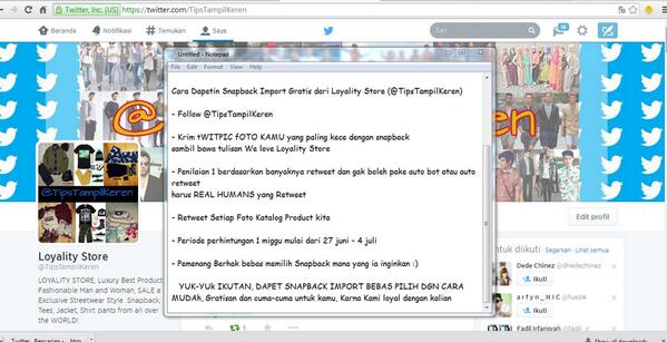 Nih guys caranya dapet snapback gratis hehe di RT yah yang mau Ikutan, Bantu RT yahmin <a href="/Iklan24Jam/">Iklan 24 Jam</a> <a href="/IklanOnlineShop/">Iklan OnlineShop</a>