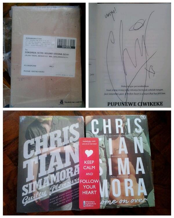 ciakrisna25's tweet photo. Akhirnya datang juga.
Toel2 abang @09061983  makasih ttdnya ^^ @bukabuku http://t.co/Ralqgum0rE