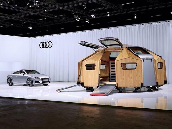 Francesca_Reali's tweet photo. Installazione TT Pavillon esposta al #DesignMiamiBasel. #AudiTT http://t.co/SuCKf8jJQ1