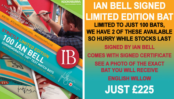 Cricket_Hockey's tweet image. Like to own a piece of cricketing history? This is a VERY rare opportunity . . . #IanBell #LimitedEdition #SignedBat