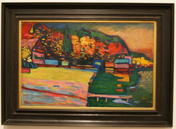 okerbay's tweet photo. Lake Starnberg 1908, #WassilyKandinsky #Russia #Abstract London exhibition @Tate @okerbay http://t.co/uQFzGsD7r3