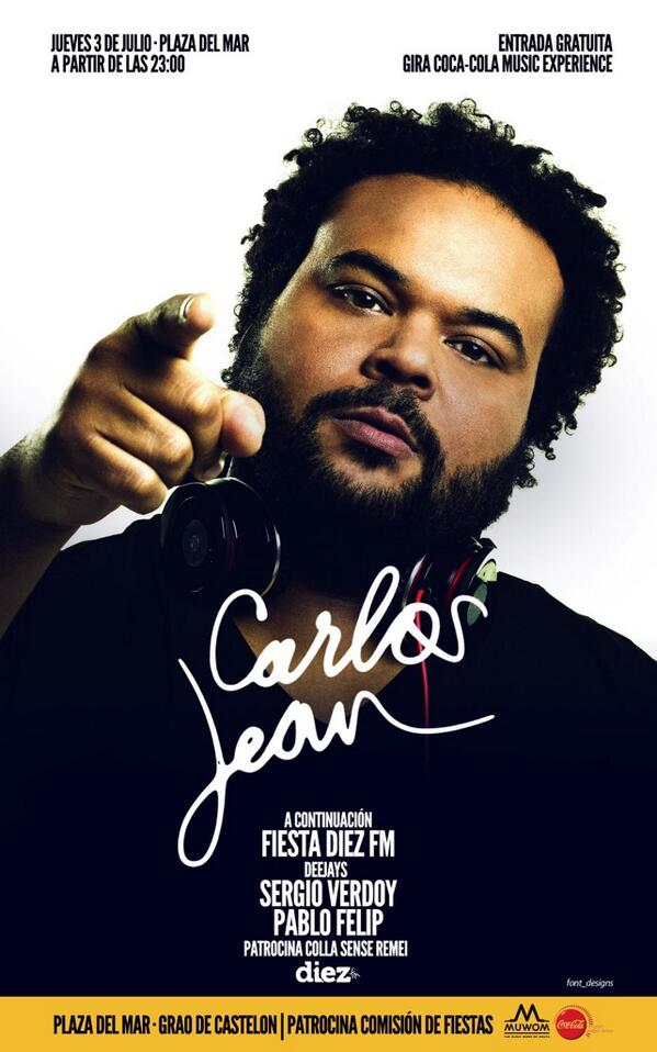 DiezFm's tweet photo. 3 de Julio en Plaza del Mar @carlosjean en concierto. A continuación Fiesta DiezFm con @sergioverdoy y @pablofelipdj http://t.co/kS0N36QC9S
