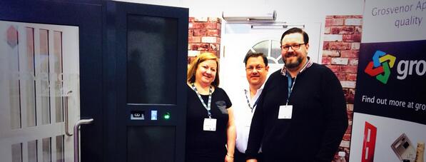 The Grosvenor team are raring to go for day to at @CIH_Housing2014 
Come &amp; say hello. #cihhousing2014 #cih2014 #f38