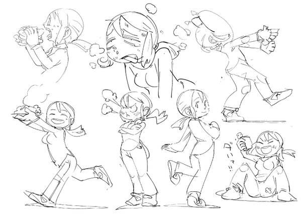 お絵かき:気ままに動き5 