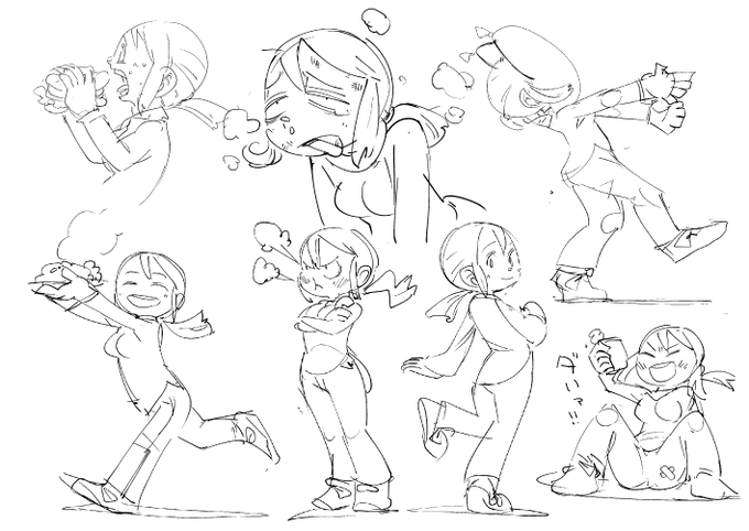 お絵かき:気ままに動き5 