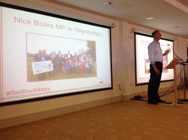 Teignbridge's tweet photo. Thanks for opening our #SelfBuildDay @NickBolesMP! Great to hear a minister so passionate about #selfbuild! http://t.co/kM7BITU2mk