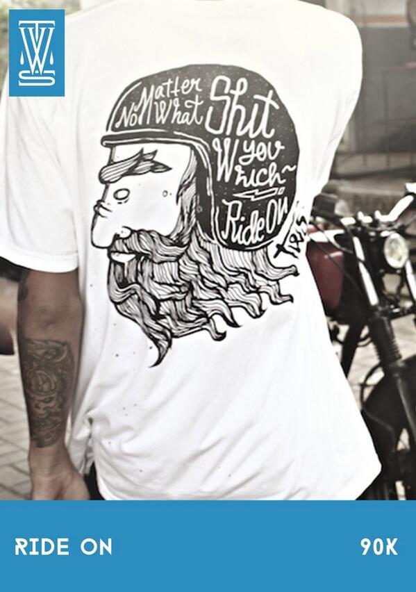 Dan kalian yg ngerasa bikers abiss! Ga oke kalian kalo belum pake baju ini! #RideOn tunjukin respect lo