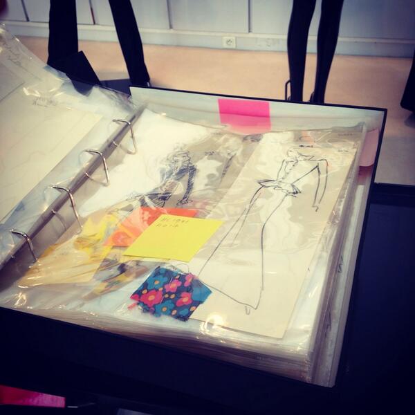 Lookmagazine's tweet photo. Sketches from the YSL archive @eOneUK #YSLDVD http://t.co/IA963PrBGg