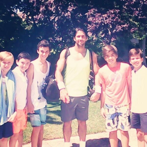 Con verdasco #sorpresa #tenistaprofesional #summer #vacaciones #clubdetenis