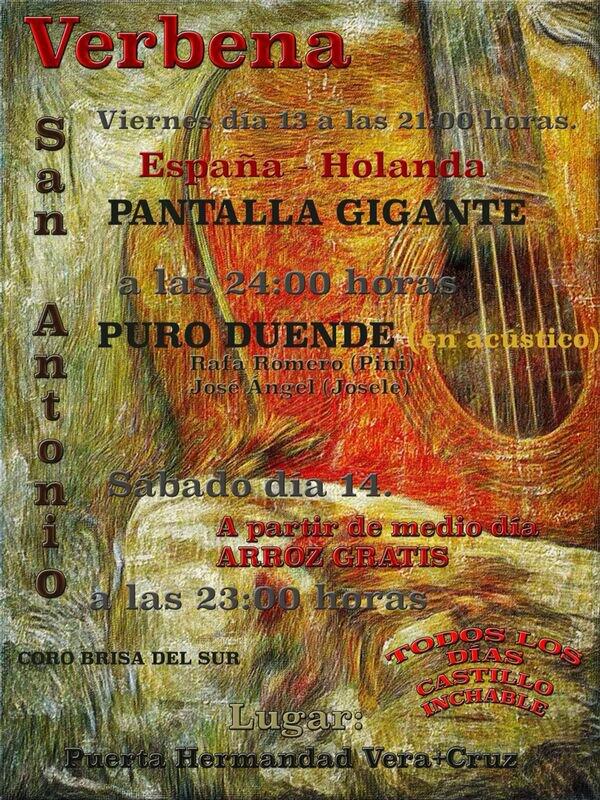 Este fin de semana verbena de San Antonio en la Casa Hermandad