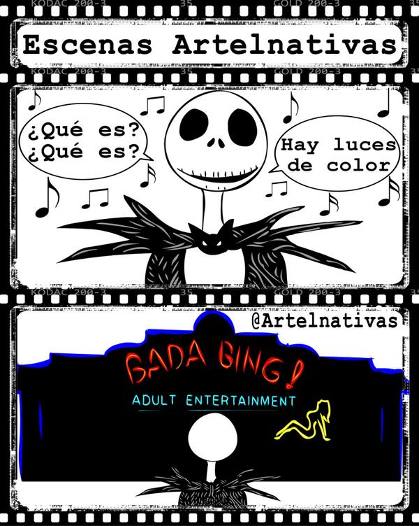 Artelnativas's tweet photo. En "Pesadilla Antes de Navidad" descubrieron un mundo muchísimo mejor. http://t.co/0wFMGBGPRP