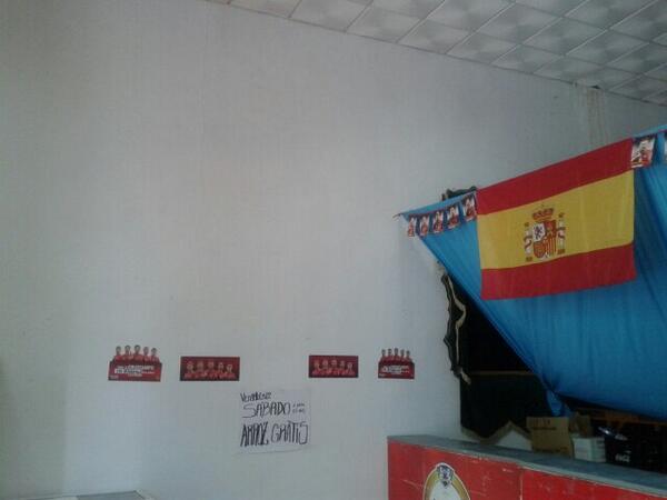 Todo listo para proyectar el partido de Nuestra Selección en su debut en este Mundia 2014 de Brasil frente a Holanda