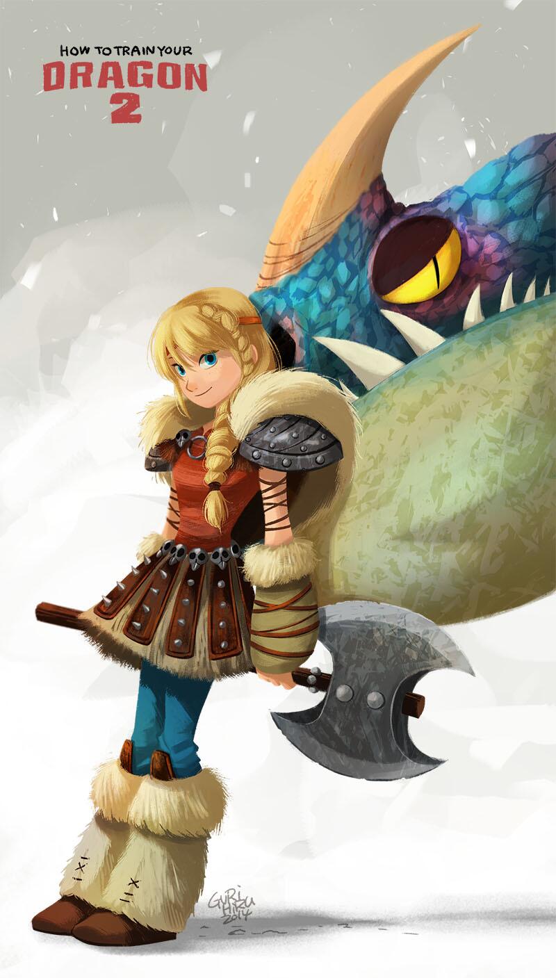 O Xrhsths グリヒル Sto Twitter ヒックとドラゴン２公開 アメリカで 日本でも早く見られるといいな ということでアスティ描いた Http T Co Rkr7xqufr2