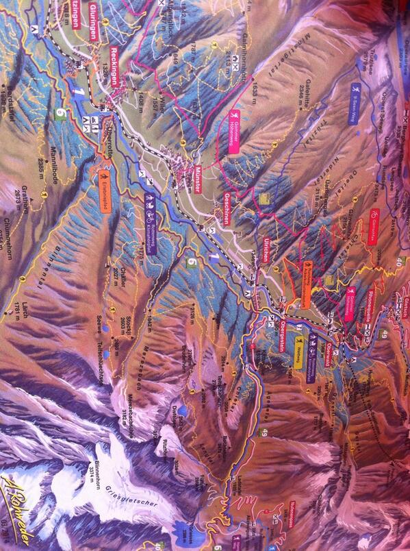 JamsHard's tweet image. In Gluringen (bottom left), heading over Nufenen Pass (top right) in landscape. @Ride25Tweet