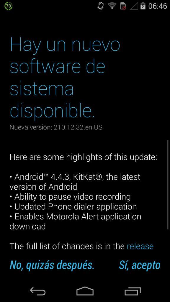 el7deRaul's tweet image. #android443 #kitkat #motog 😱😛