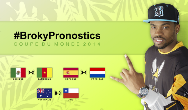 TeamVitality's tweet photo. Même en Hollande, @Brokybrawks se mouille avec une victoire de l'Espagne #BrokyPronostics #CM2014 http://t.co/Nak8UiS2O1