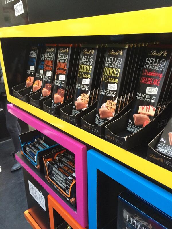 WWTaste's tweet photo. At the launch of the @LindtSA new Hello range, such deliciousness! #LindtHelloSA http://t.co/DMF0ATsjwb
