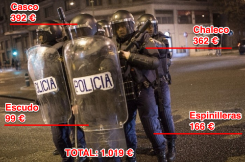 putapoliciaESP's tweet photo. Interior gastará 1.000 euros en dotar a cada antidisturbios de un nuevo equipo 'antivándalos' 
http://t.co/BKdStHBTru http://t.co/mB8ZAhrdxM