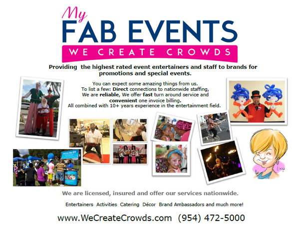 MyFabEvents's tweet image. Looking for reliable, professional entertainment for your upcoming party/event? goo.gl/a7jfUm
