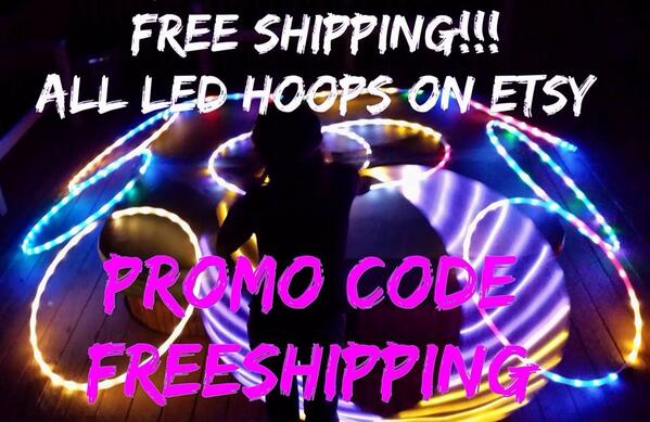 LEDHoops's tweet photo. FREE SHIPPING ALL WEEK ON ALL LED HULA HOOPS IN OUR ETSY STORE!!!! http://t.co/jx13zhLJwk