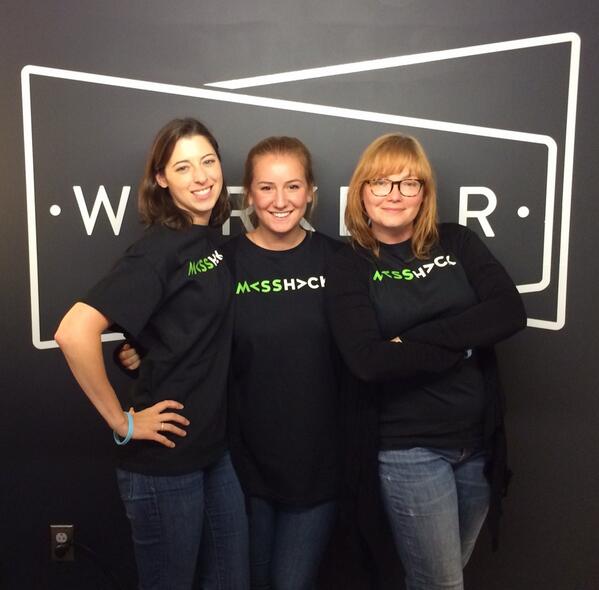 Workbar's tweet photo. Our Workbar Staff rocking out @MassHackathon today! @l_bell5 @a_tilden @magneticabby #masshack http://t.co/LrQS4vTZId