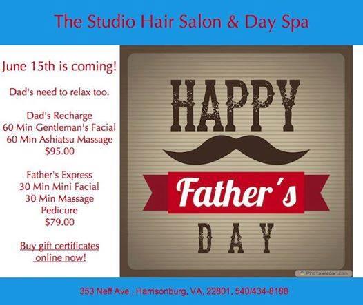 TheStudioInc's tweet image. Don't forget about dear old dad! #FathersDay #gift #massage #facial #pedicure