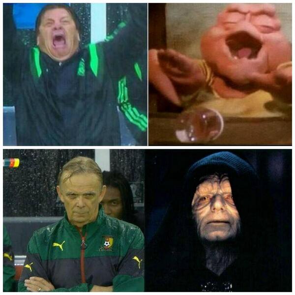BuzzFeedEspanol's tweet photo. Las dos caras del partido de #MEXCAM http://t.co/WafuneY15i