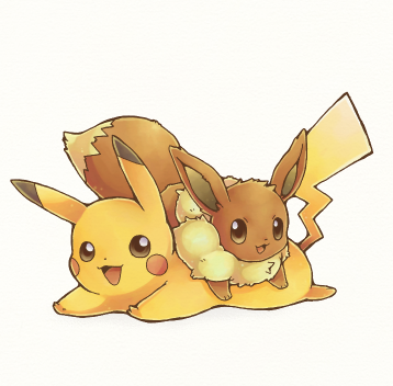 とことんかわいい ポケモン画像 Auf Twitter ピカチューとイーブイ T Co Kaanhsklph