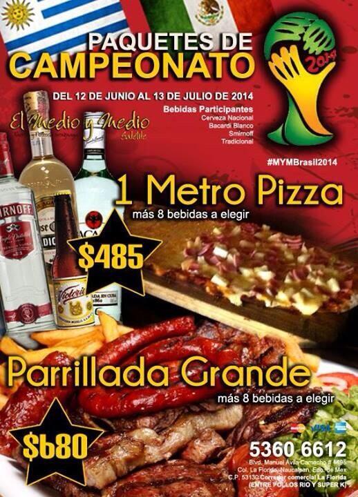 ElMedioyMedio's tweet photo. @CdSatelite para disfrutar del triunfo de México te tenemos esta promo, nos vemos desde las 2 http://t.co/E6D4GJfEfR
