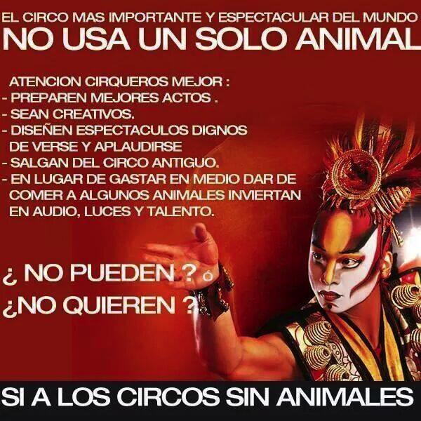 TeanodeCrotona's tweet photo. #ManceraQueremosCircosSinAnimales http://t.co/f1C6T9woOx