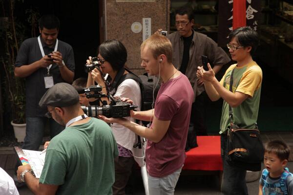 Our filming in Tokyo's drawing a lot of attention! #Japan #GreatShoot #videoproduction