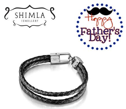 Father's Day Giveaway!! Tell us what you love about your Dad to win a chance to win this Shimla Leather Bracelet!