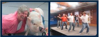 lowellcomchrtr's tweet photo. Students read 1,000,000 minutes outside of school--@kegmont117 kissed a pig &amp; @RandyRtaylor danced onstage! http://t.co/ljAR8z9ahx