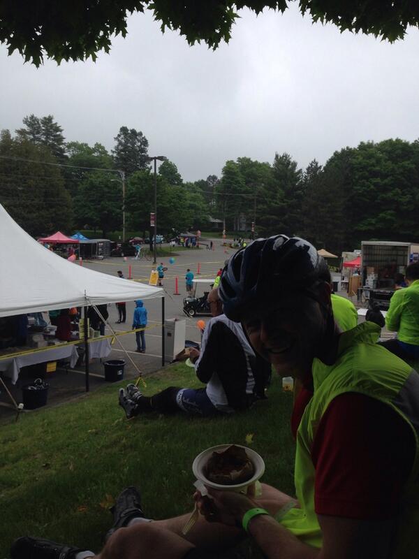 View from the finish line of day 1 #athenatrek14