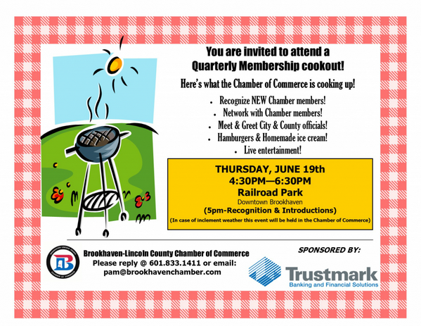 brookchamber's tweet photo. Chamber Cookout - June 19 4:30PM to 6:30PM - http://t.co/4qgc7MWXTT http://t.co/C4DtH5BFHE