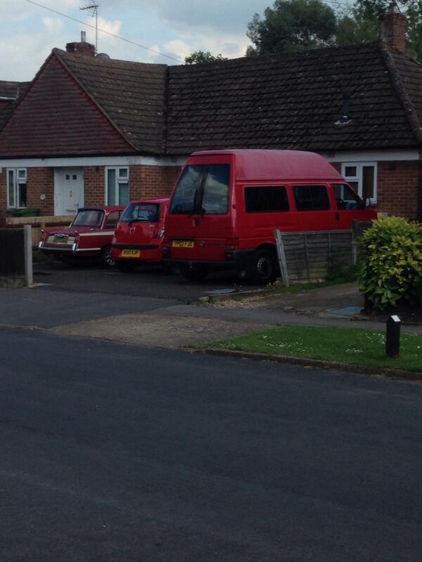 lomasca's tweet image. I must have red cars of increasing sizes #surreyproblems