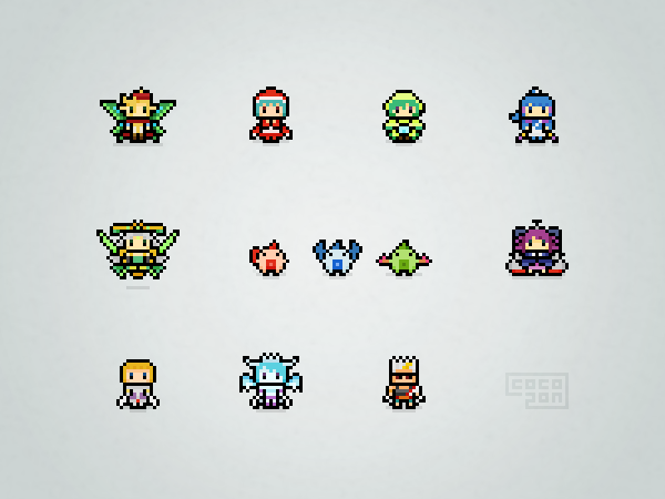 Cocopon ドット絵はやっぱりたのしい このサイズで伝わるかな モンスト ドット絵 Pixelart Http T Co Lrouuxbsce