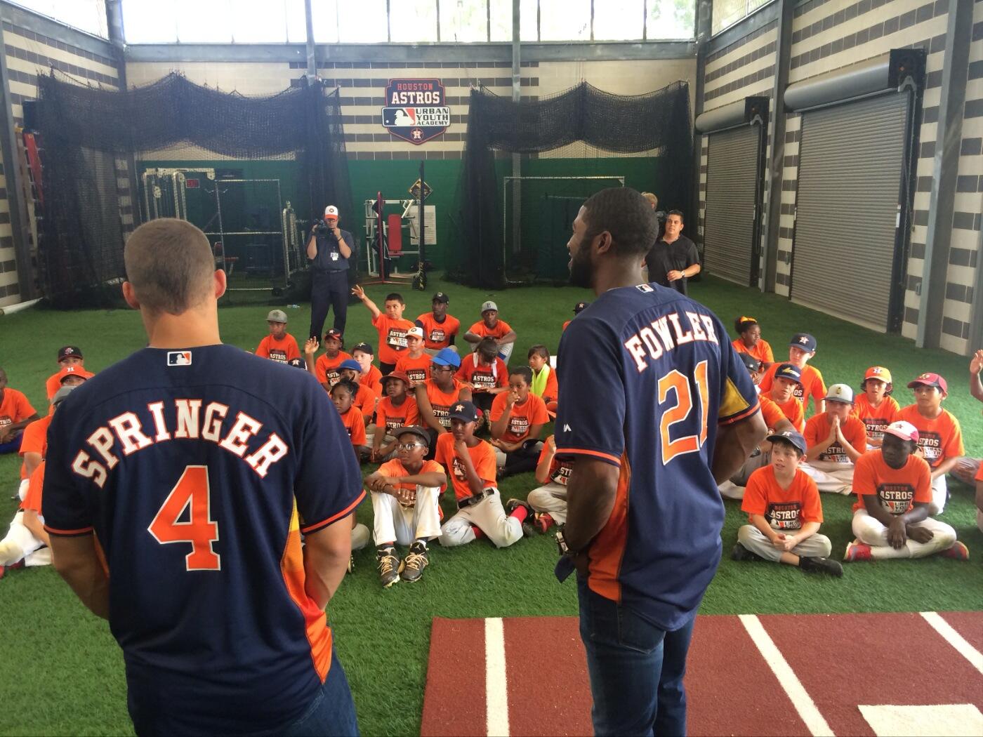 Houston Astros on X: George Springer and Dexter Fowler at the Astros Urban  Youth Academy this morning.  / X