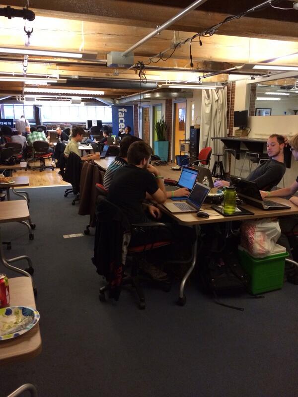 Workbar's tweet photo. Hackers are officially hacking @masshackathon #masshack http://t.co/DKsLGyBBWZ