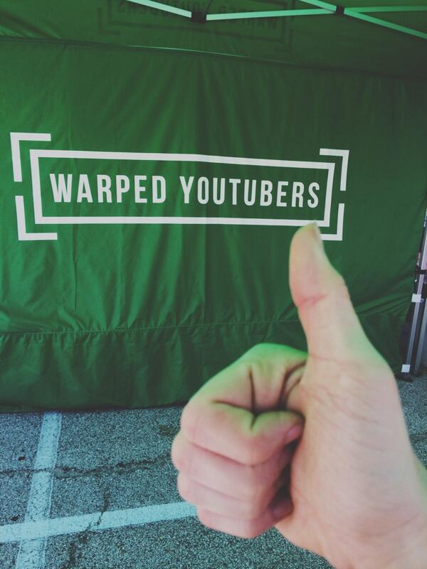 deefizzy's tweet image. Meet up at 3:30 pm at the warped YouTuber tent! :D