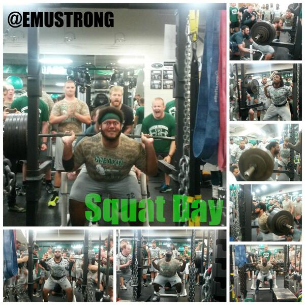EMUSTRONG's tweet image. Big Squat day in the Eagles Nest. Believe it! @Dreamchaser59_ @DTerrell71 @M_Brown96 @MacScott4 @MStealz51 @dpowel26