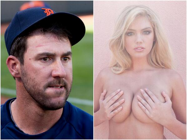 Famously's tweet photo. Dating Kate Upton is really, really bad for Justin Verlander's career. http://t.co/DLGlx3aCa7 http://t.co/MKIFoiSndc