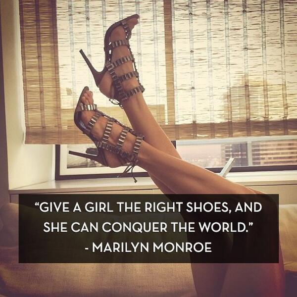 AngelAlessandra's tweet photo. With the right pair of shoes👠… #inspiration #quoteoftheday http://t.co/Nq9Wv1DR6n