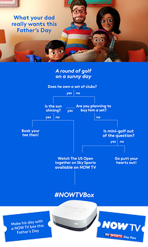NOW's tweet image. Win your sports mad dad a much needed #NOWTVbox so he never misses kick off again. Just RT this. Happy #FathersDay!