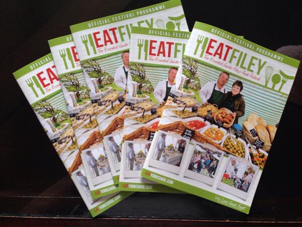 EatYorkshire's tweet image. Don't forget to get your @FileyFoodFest official programme for the full line up and timings for the food theatre!