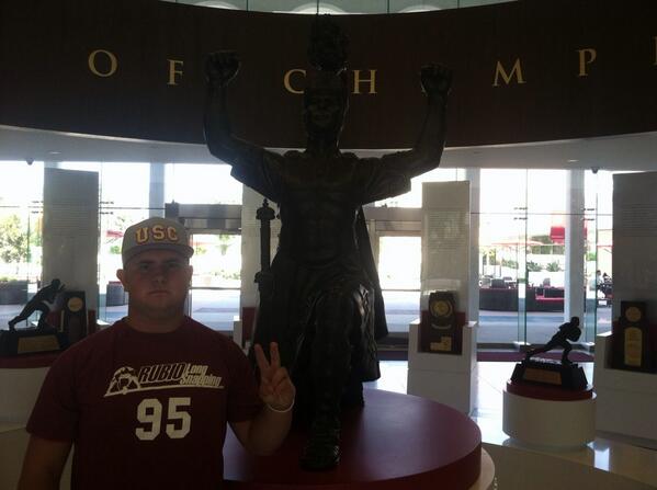 theScho53's tweet photo. Ready for this USC Special Teams Camp #fighton http://t.co/OHsJj1M2AA