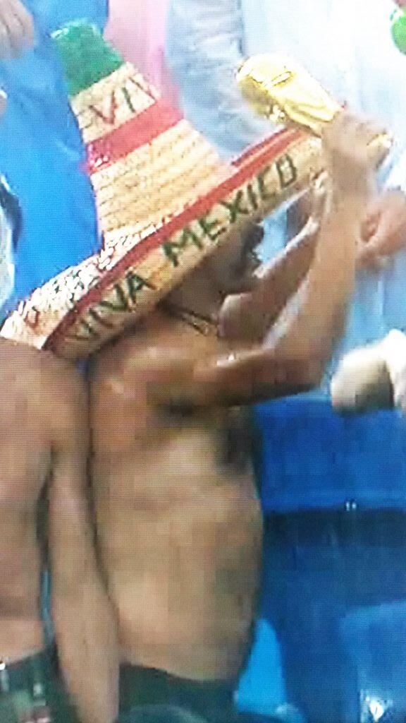 lmLeviathan's tweet photo. This would be me if I went to a Mexico world cup game http://t.co/6mNmb6wGbI